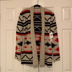 MWT BB Dakota southwestern long sweater/coat👀